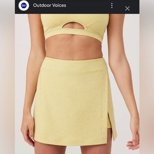 Outdoor Voices Court Skort 4.5” - Women’s M, Ginger (Yellow)